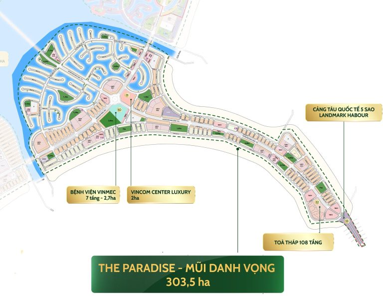 Phân khu C – The Paradise – Mũi Danh Vọng